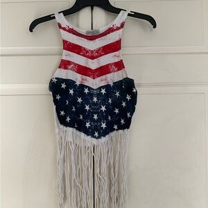American flag croptop